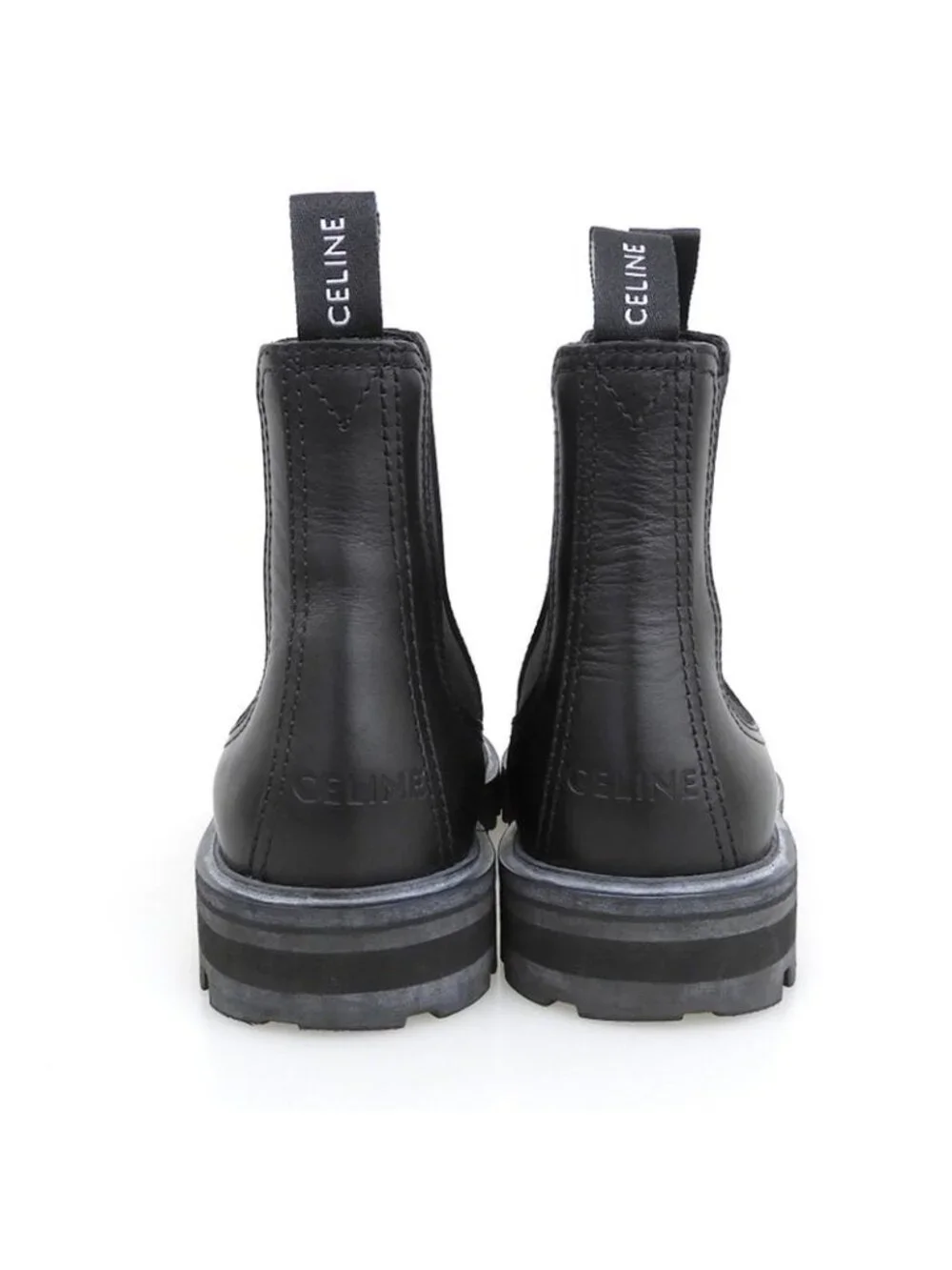 Celine Margaret Chelsea Boots Side Gore Black 40 - Picture 5 of 6